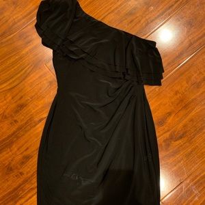 Ralph Lauren one shoulder party dress
